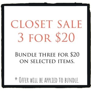 Closet Sale - Must See